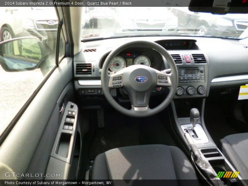 Quartz Blue Pearl / Black 2014 Subaru Impreza 2.0i Premium 4 Door