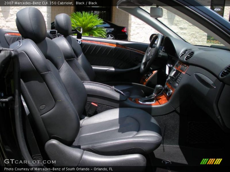 Black / Black 2007 Mercedes-Benz CLK 350 Cabriolet