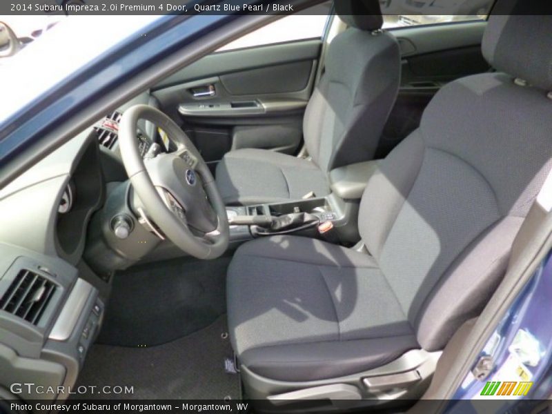 Quartz Blue Pearl / Black 2014 Subaru Impreza 2.0i Premium 4 Door