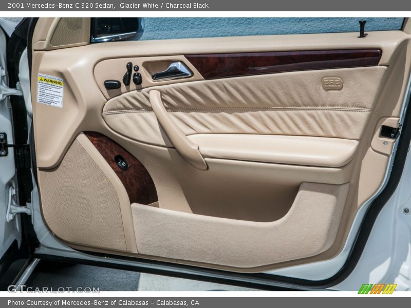 Glacier White / Charcoal Black 2001 Mercedes-Benz C 320 Sedan