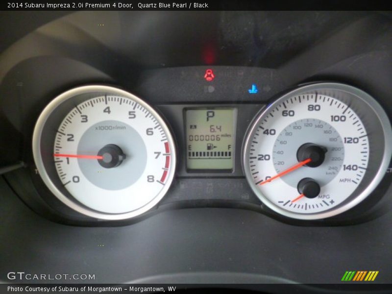 Quartz Blue Pearl / Black 2014 Subaru Impreza 2.0i Premium 4 Door