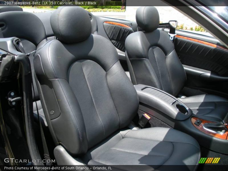 Black / Black 2007 Mercedes-Benz CLK 350 Cabriolet