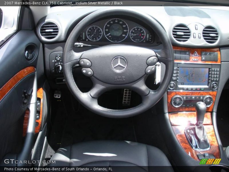 Iridium Silver Metallic / Black 2007 Mercedes-Benz CLK 350 Cabriolet