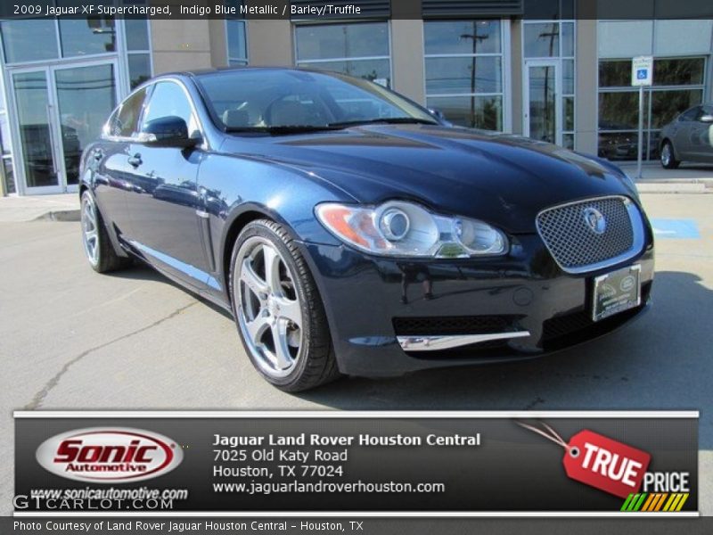 Indigo Blue Metallic / Barley/Truffle 2009 Jaguar XF Supercharged