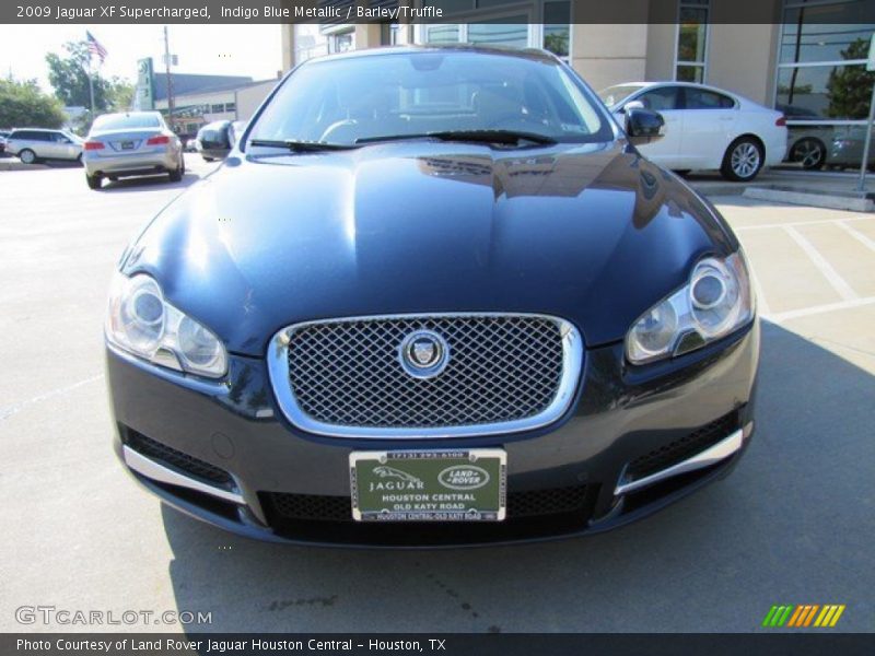 Indigo Blue Metallic / Barley/Truffle 2009 Jaguar XF Supercharged