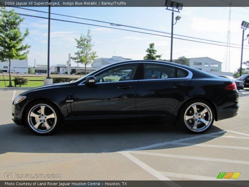 Indigo Blue Metallic / Barley/Truffle 2009 Jaguar XF Supercharged