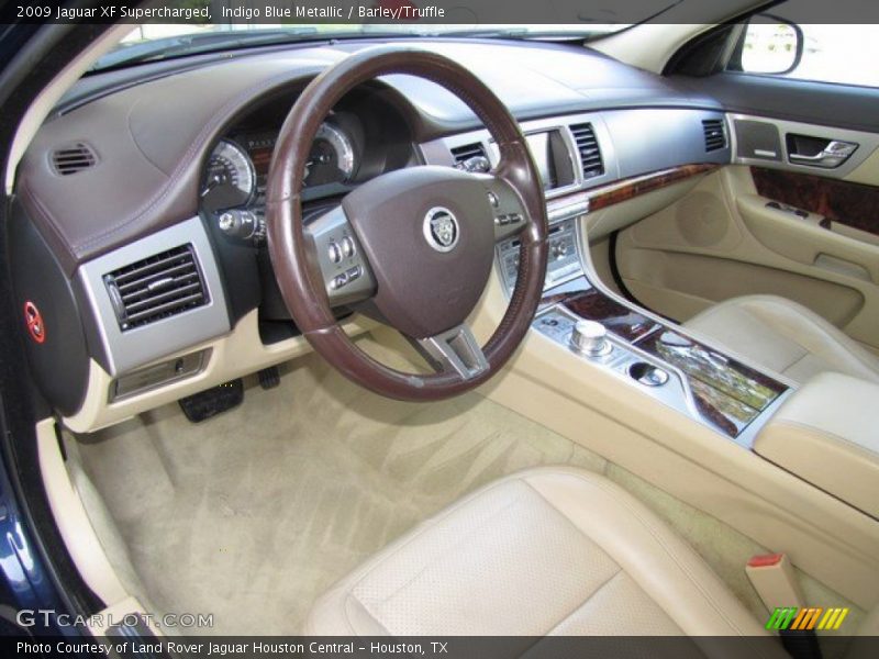 Indigo Blue Metallic / Barley/Truffle 2009 Jaguar XF Supercharged