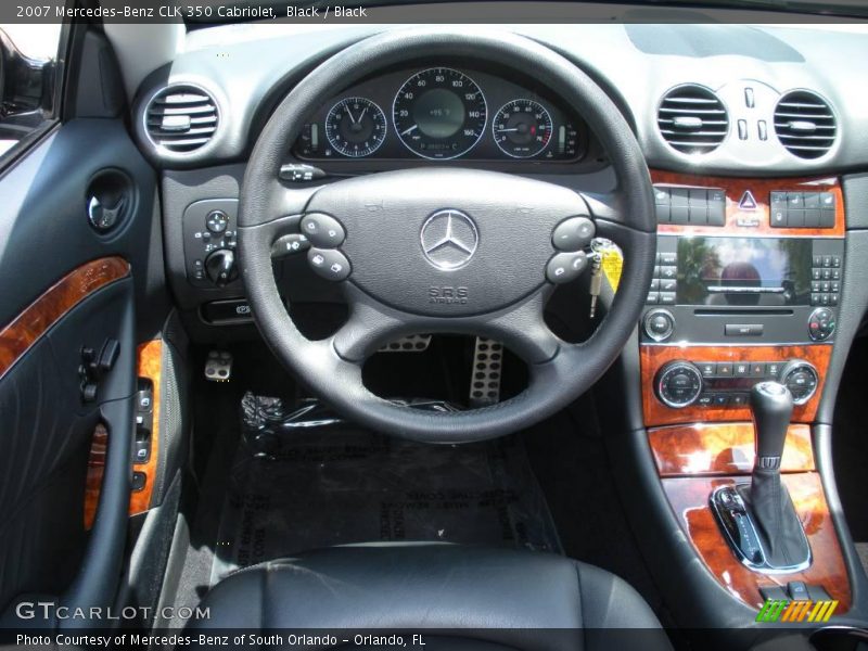 Black / Black 2007 Mercedes-Benz CLK 350 Cabriolet