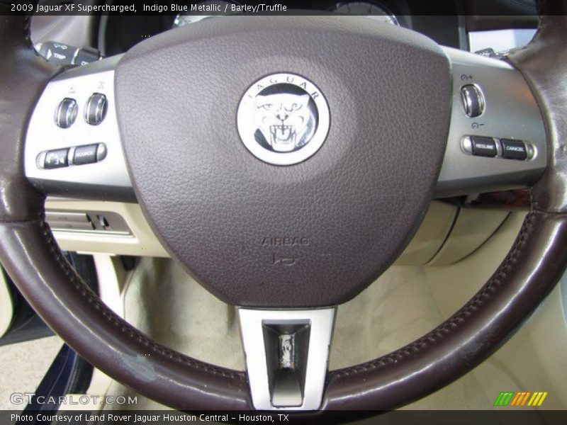 Indigo Blue Metallic / Barley/Truffle 2009 Jaguar XF Supercharged