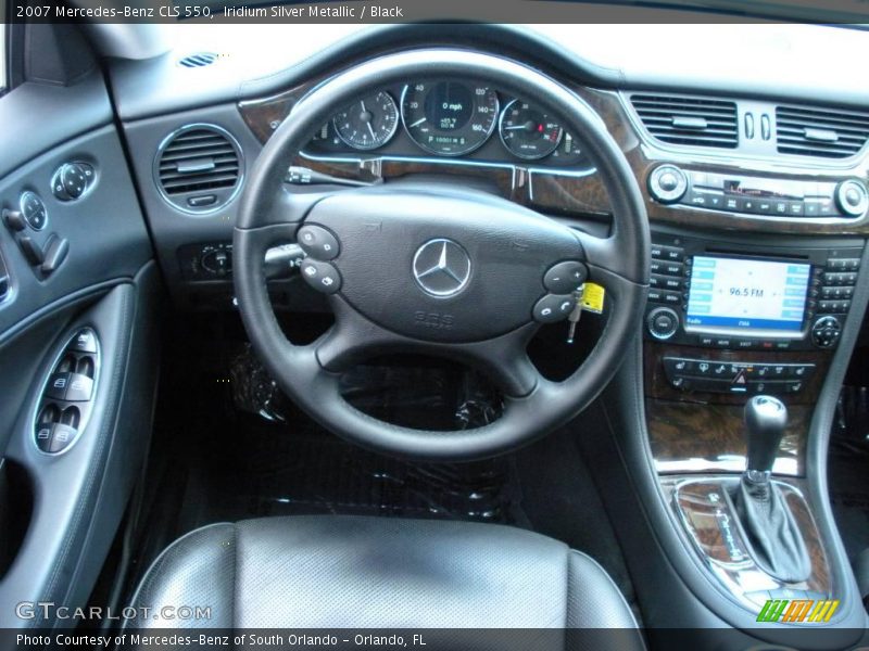 Iridium Silver Metallic / Black 2007 Mercedes-Benz CLS 550