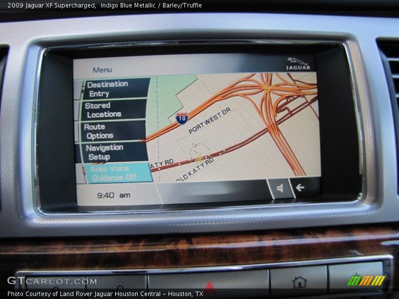 Indigo Blue Metallic / Barley/Truffle 2009 Jaguar XF Supercharged