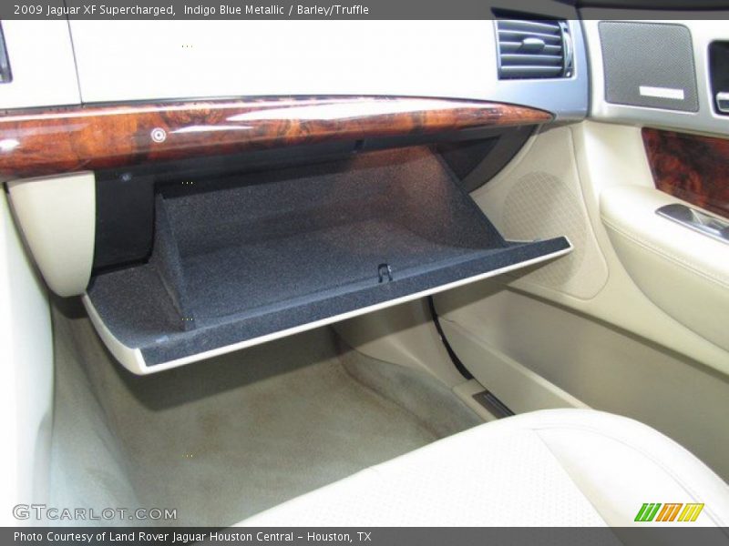 Indigo Blue Metallic / Barley/Truffle 2009 Jaguar XF Supercharged