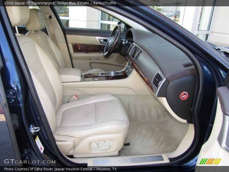 Indigo Blue Metallic / Barley/Truffle 2009 Jaguar XF Supercharged
