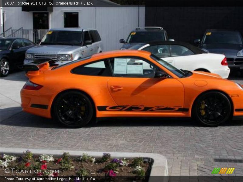 Orange/Black / Black 2007 Porsche 911 GT3 RS