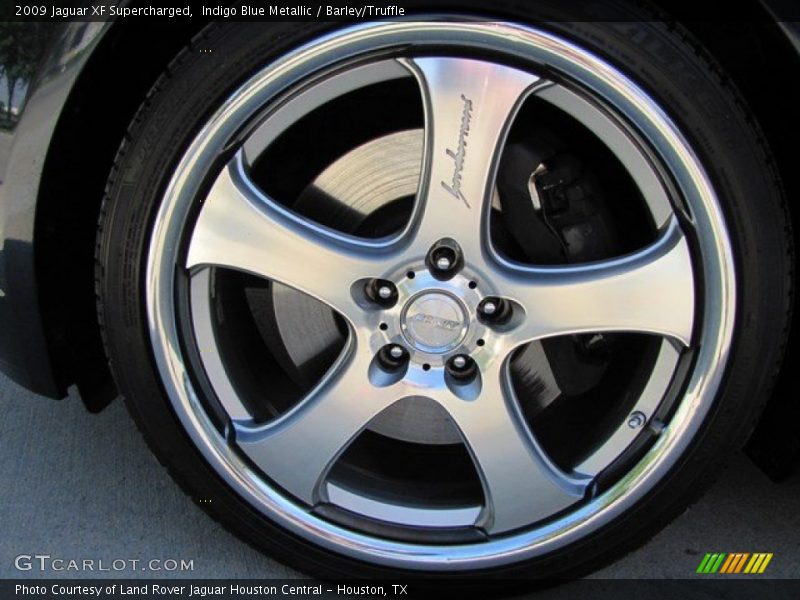 Indigo Blue Metallic / Barley/Truffle 2009 Jaguar XF Supercharged