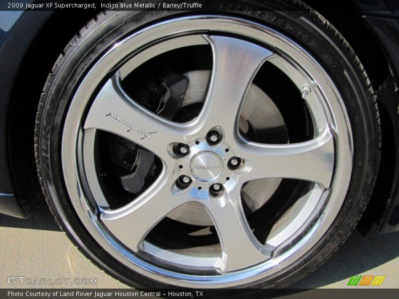 Indigo Blue Metallic / Barley/Truffle 2009 Jaguar XF Supercharged