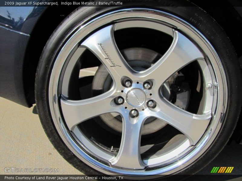 Indigo Blue Metallic / Barley/Truffle 2009 Jaguar XF Supercharged