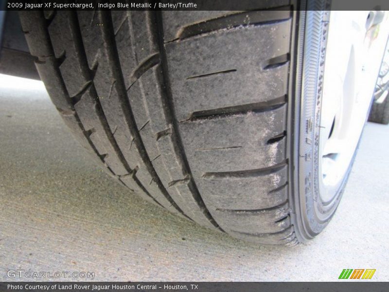 Indigo Blue Metallic / Barley/Truffle 2009 Jaguar XF Supercharged