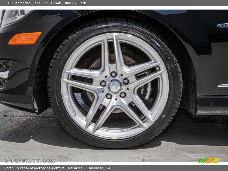Black / Black 2012 Mercedes-Benz C 250 Sport