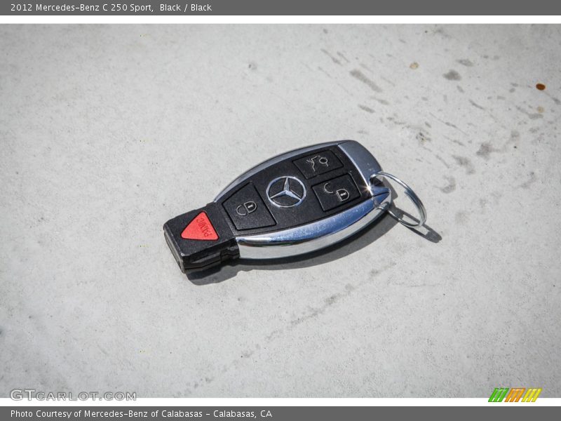 Black / Black 2012 Mercedes-Benz C 250 Sport