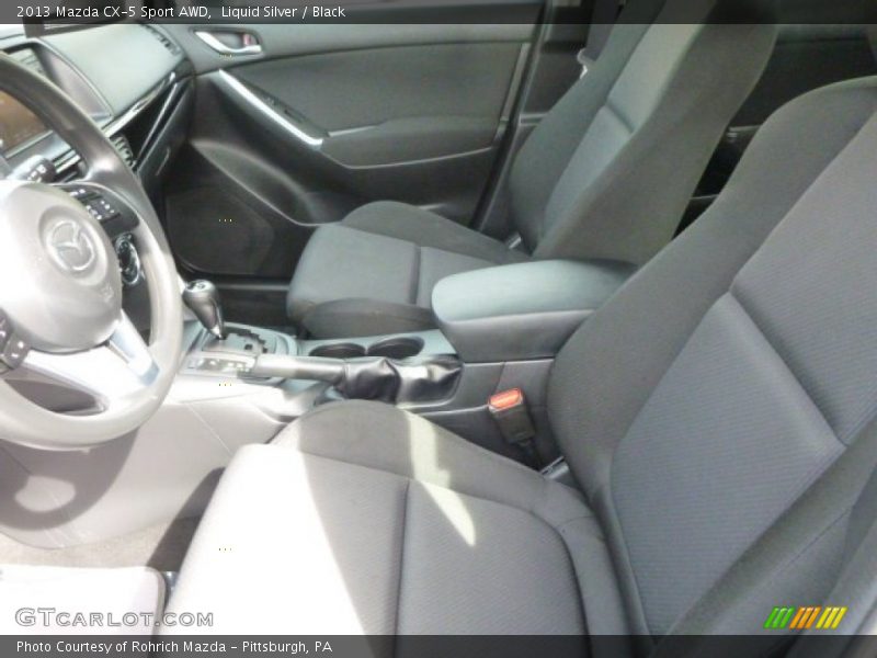Liquid Silver / Black 2013 Mazda CX-5 Sport AWD