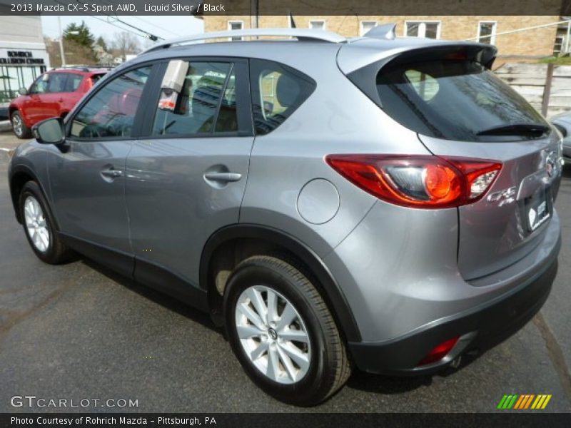 Liquid Silver / Black 2013 Mazda CX-5 Sport AWD