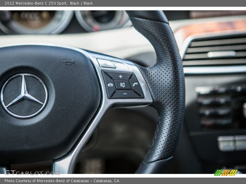Black / Black 2012 Mercedes-Benz C 250 Sport