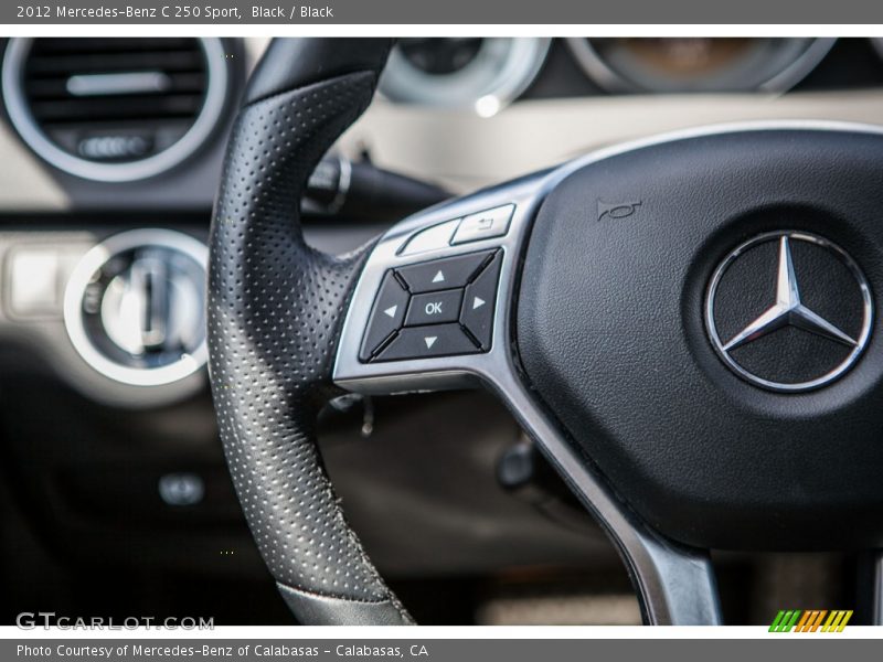 Black / Black 2012 Mercedes-Benz C 250 Sport