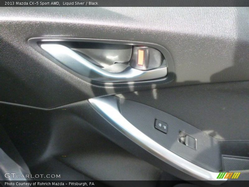 Liquid Silver / Black 2013 Mazda CX-5 Sport AWD