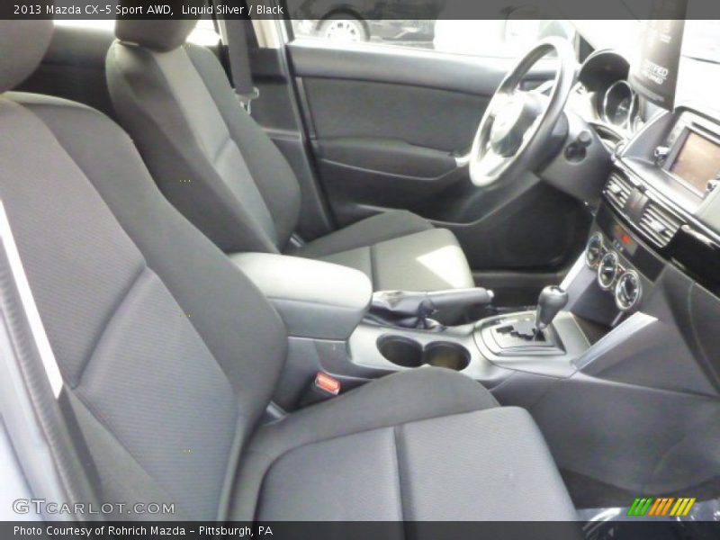 Liquid Silver / Black 2013 Mazda CX-5 Sport AWD