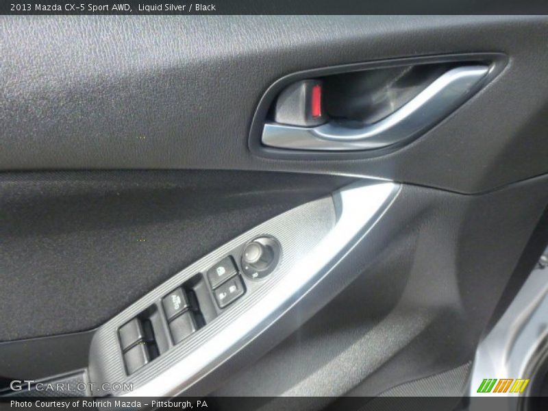 Liquid Silver / Black 2013 Mazda CX-5 Sport AWD