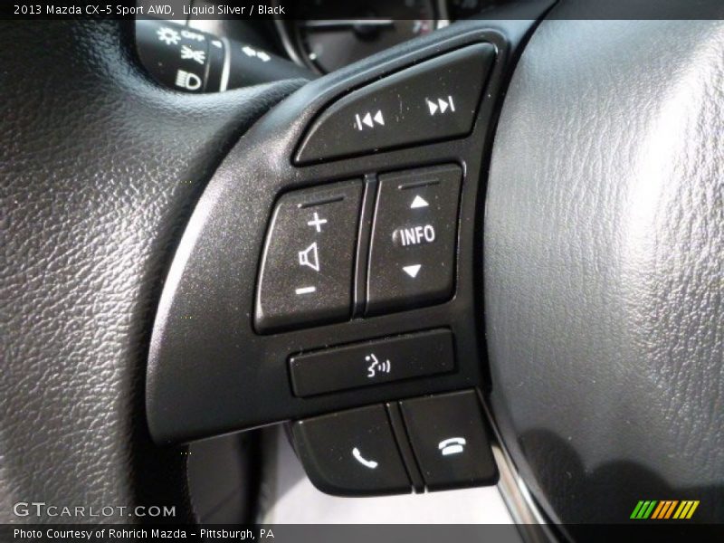 Liquid Silver / Black 2013 Mazda CX-5 Sport AWD