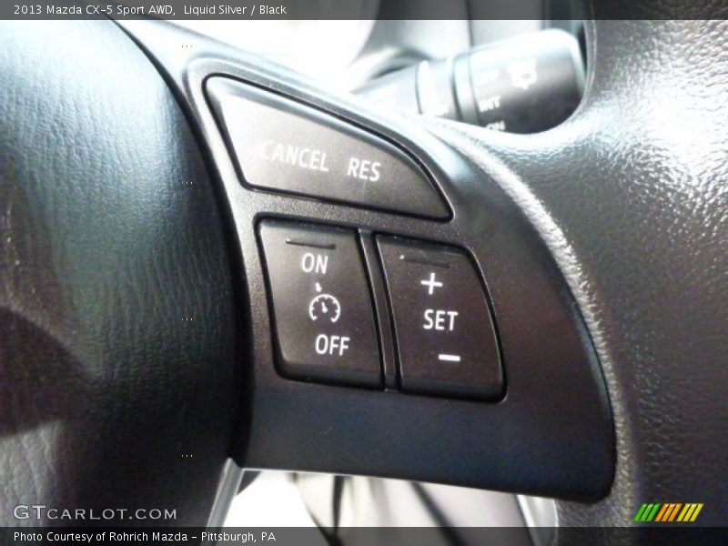 Liquid Silver / Black 2013 Mazda CX-5 Sport AWD
