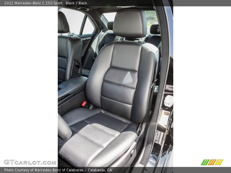 Black / Black 2012 Mercedes-Benz C 250 Sport
