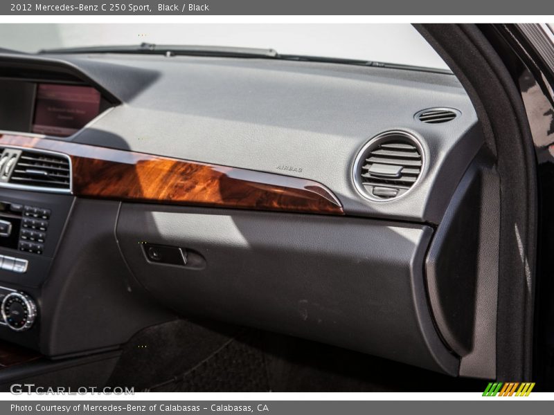 Black / Black 2012 Mercedes-Benz C 250 Sport