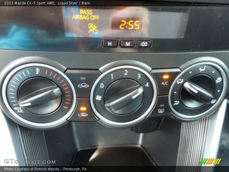 Liquid Silver / Black 2013 Mazda CX-5 Sport AWD