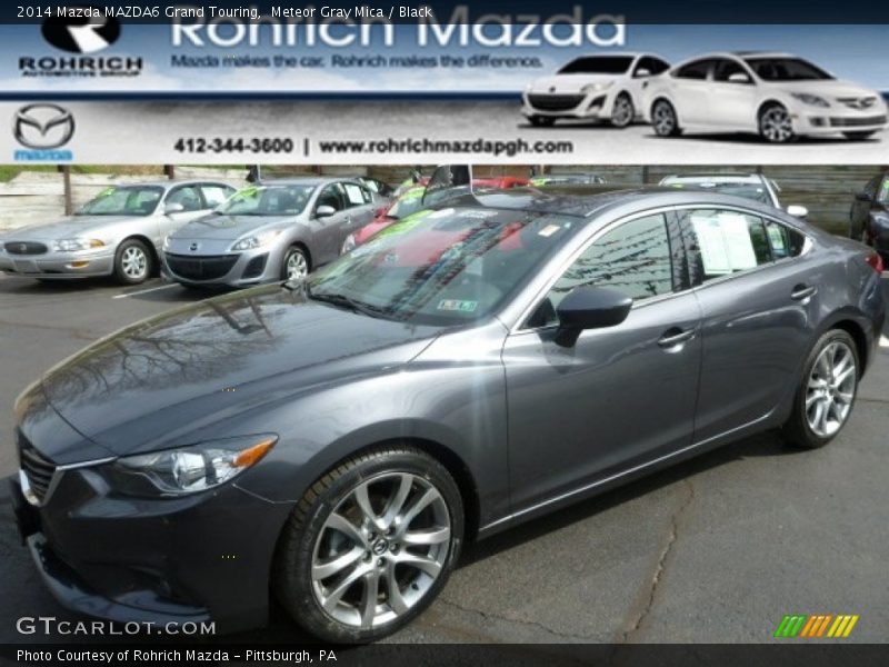 Meteor Gray Mica / Black 2014 Mazda MAZDA6 Grand Touring