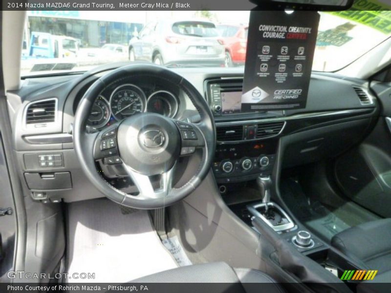 Meteor Gray Mica / Black 2014 Mazda MAZDA6 Grand Touring