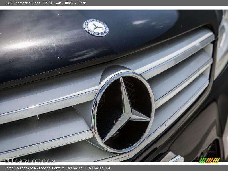 Black / Black 2012 Mercedes-Benz C 250 Sport