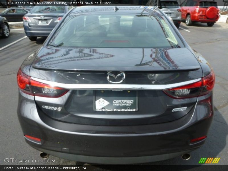 Meteor Gray Mica / Black 2014 Mazda MAZDA6 Grand Touring