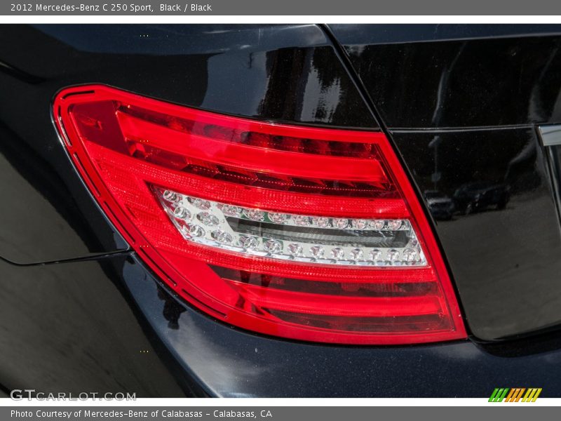 Black / Black 2012 Mercedes-Benz C 250 Sport