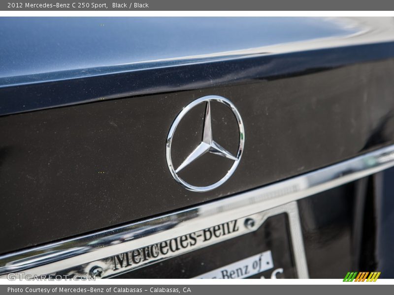 Black / Black 2012 Mercedes-Benz C 250 Sport