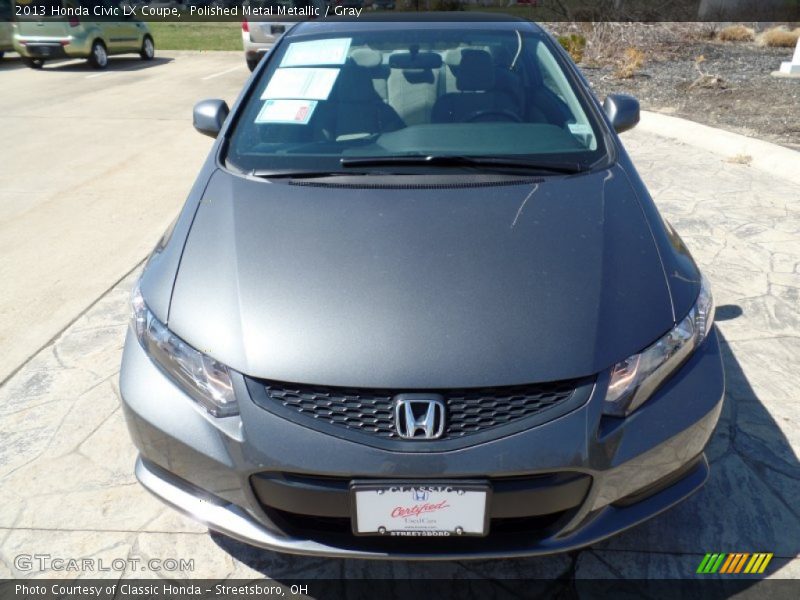 Polished Metal Metallic / Gray 2013 Honda Civic LX Coupe