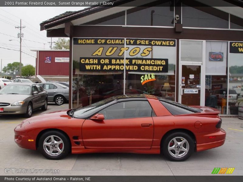Sunset Orange Metallic / Ebony 2001 Pontiac Firebird Coupe