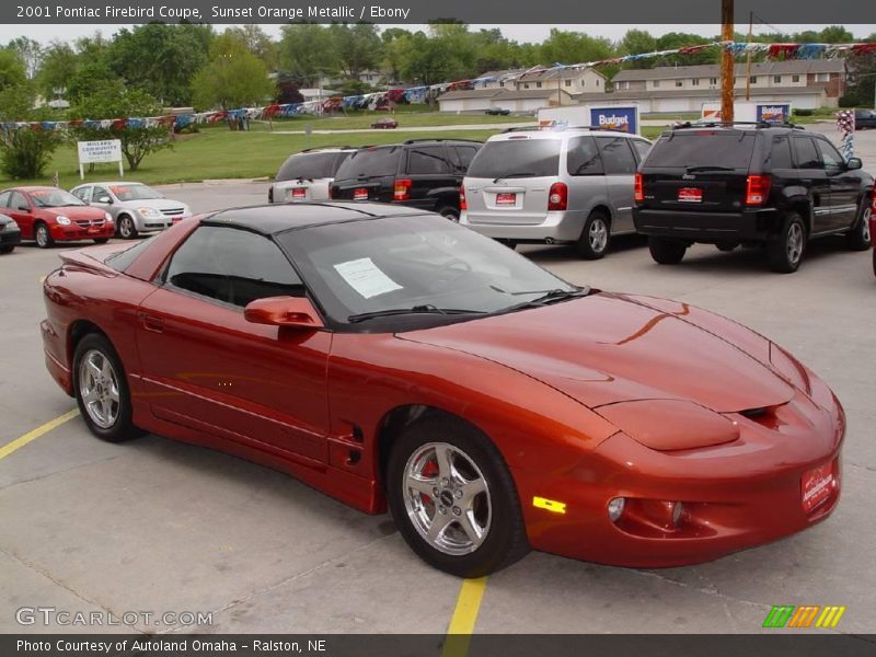 Sunset Orange Metallic / Ebony 2001 Pontiac Firebird Coupe