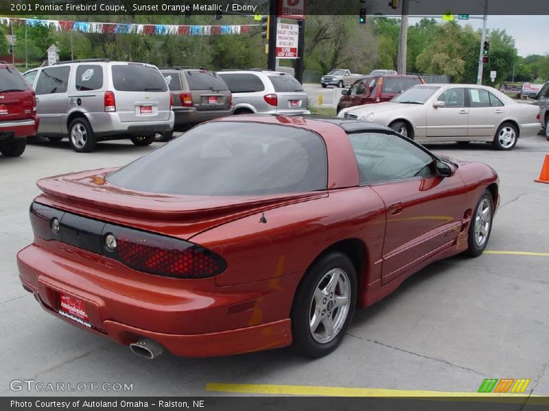 Sunset Orange Metallic / Ebony 2001 Pontiac Firebird Coupe