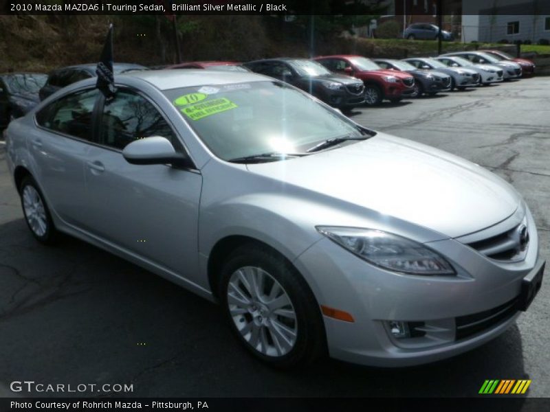 Brilliant Silver Metallic / Black 2010 Mazda MAZDA6 i Touring Sedan