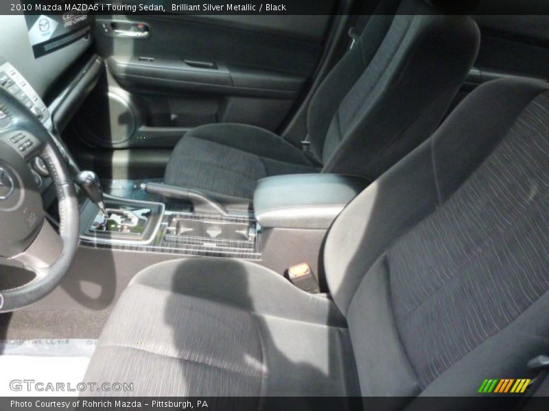 Brilliant Silver Metallic / Black 2010 Mazda MAZDA6 i Touring Sedan