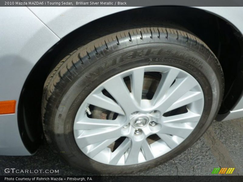 Brilliant Silver Metallic / Black 2010 Mazda MAZDA6 i Touring Sedan