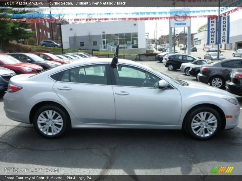 Brilliant Silver Metallic / Black 2010 Mazda MAZDA6 i Touring Sedan